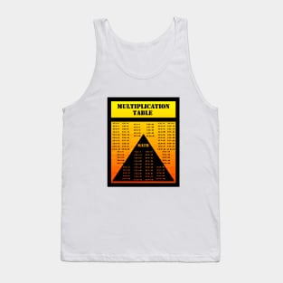 MULTIPLICATION TABLE, MATH, YELLOW. SAMER BRASIL Tank Top